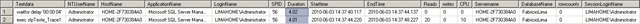 Resultado Query Trace